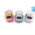 Colorful round acrylic cosmetic jar