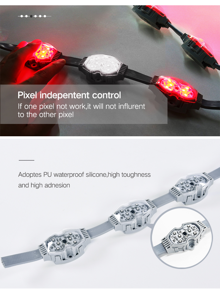 High quality DC24V 26mm ws2811 led pixel light poi