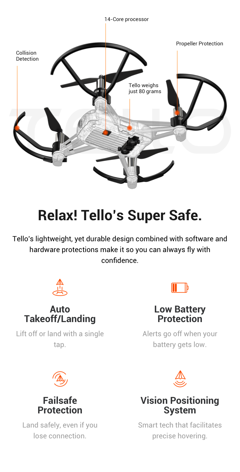 In Stock Fast delivery DJI Tello drone Flying Quadcopter Drone VS DJI Spark
