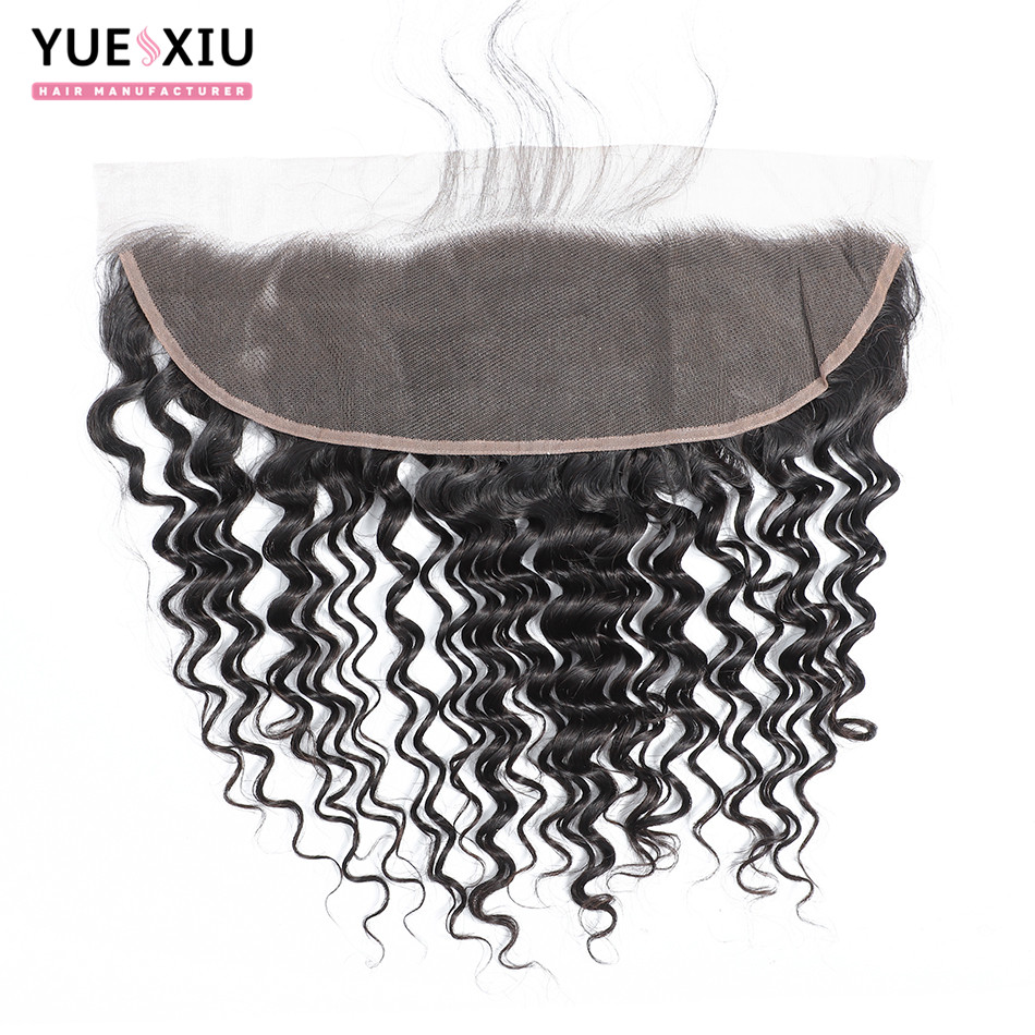 Free Parting 130% Density Unprocessed Virgin Human Hair Lace Closure With Baby Hair