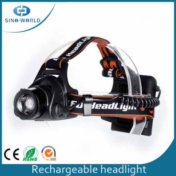 Waterproof Rechargeable Battery Multi Function Headlights