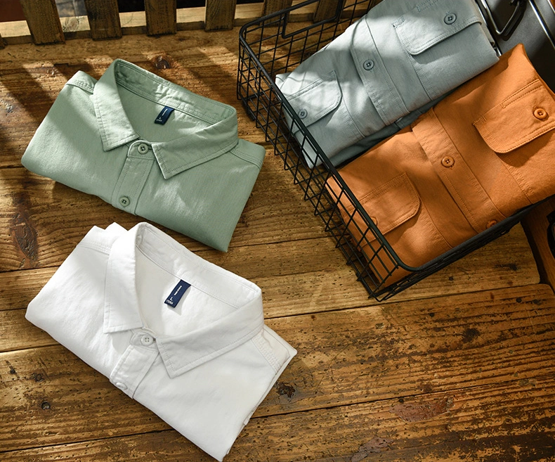 Spring and Summer New Men's Casual Cotton Long-Sleeved Jacket