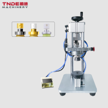 Semi-Automatic TNDE Pneumatic Perfume Bottles Crimper/Capping Machine