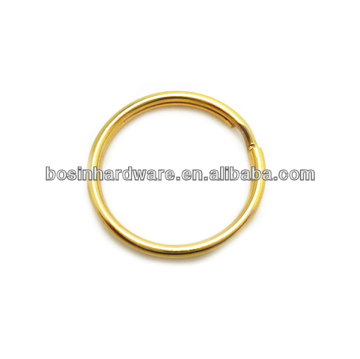 Fashion High Quality Metal Brass Plated Key Ring