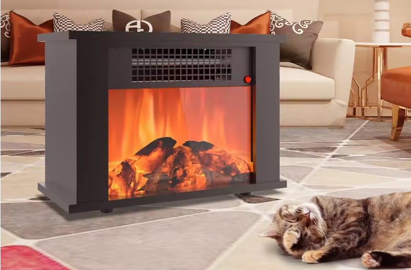 2024 new style Factory customized 1000W decorative indoor Flame effect Electric fireplaces heater for sale