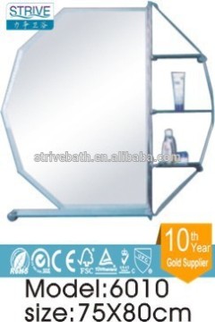 Small round glass mirrors