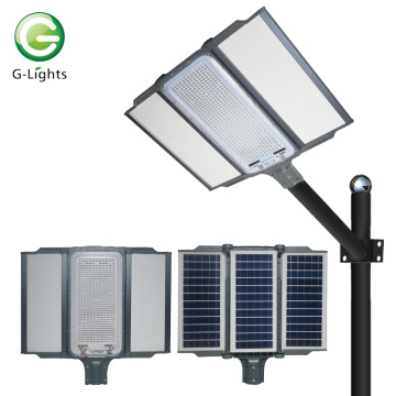 200 W 400 W 600 W Lâmpada de rua solar LED integrada tudo em um