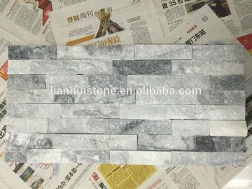 on salse CS016 Outside wall ledgestone venner white and grey quartz Culture stone