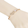 Girl angel wing crystal heart vogue Bracelet alloy