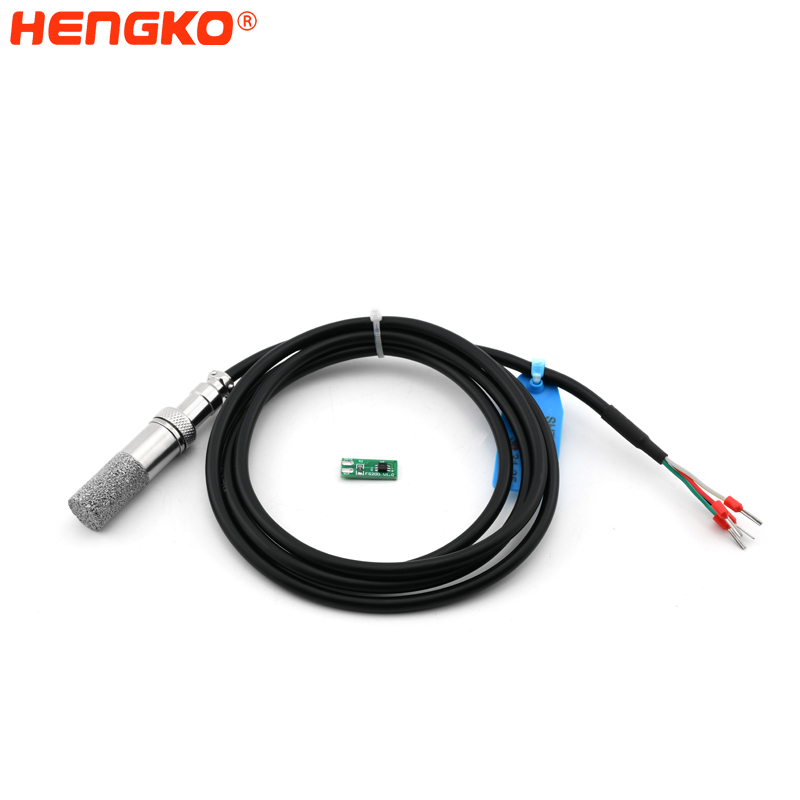 4-20 ma digital temperature and humidity sensor rht20 sintered stainless steel microns probe