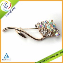 Fashion Jewelry Flower Brooch Crystal Brooch