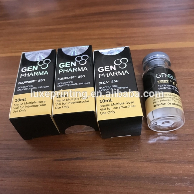 Free sample glossy lamination medicine bottle pill packaging box