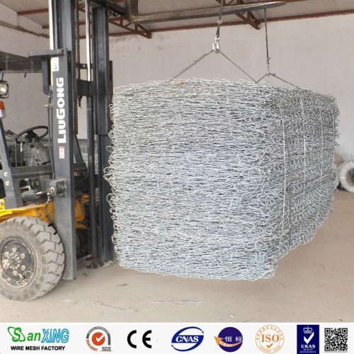 galvanized coated flood stone gabion box price gabion mesh