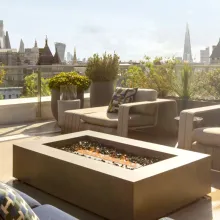 Propane Metal Fire Pit Gas Corten Gas Manufacturers Modern Outdoor Fire Pit