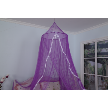 Purple Princess Mosquito Net Bed Canopy With Ribbon