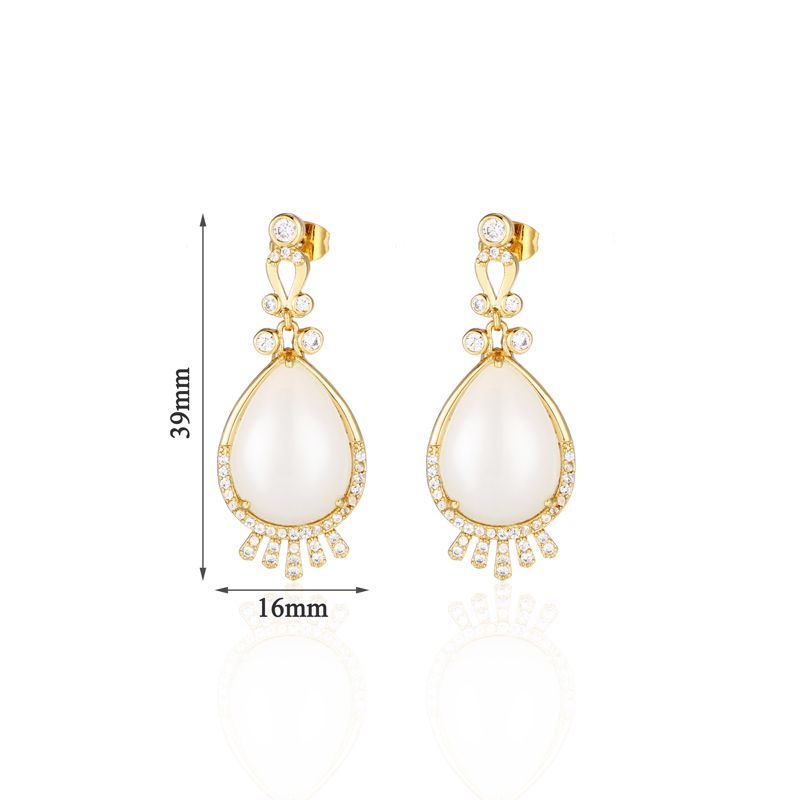 Sterling Silber 18kt vergoldete Ohrringe sterling silver 18kt gold plated earrings