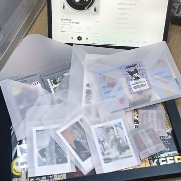 Translucent Vellum Envelopes with Custom Logo - A5, A6, A7 Sizes for Planners and Notebooks