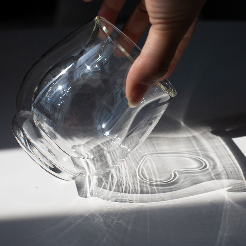 Jiateng creatief ontwerp dubbele laag glas