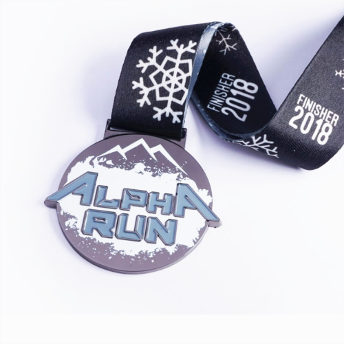 Gun Black Running Race Finel Finisher Medal