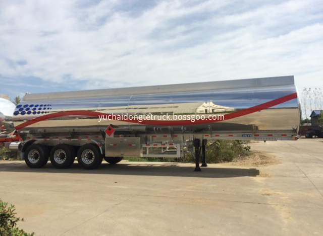 3 Axles Aluminium Fuel Tanker Trailer