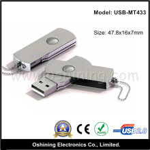 Rotating Metal USB Disk on Key (USB-MT433)