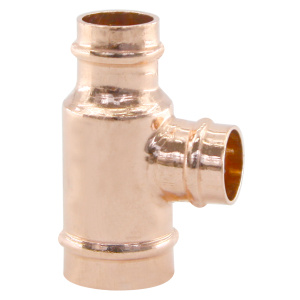 Pre-solder Reducing Copper Tee Fittings