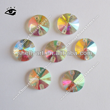 Sew on crystal AB flat back sew on stone 16mm AB for wedding dress