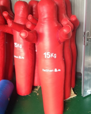 pvc leather wrestling dummy for training`