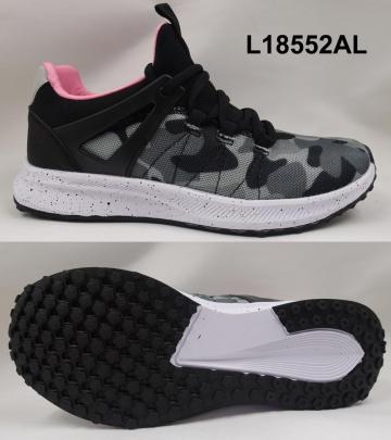 women breathable textile sports shoes