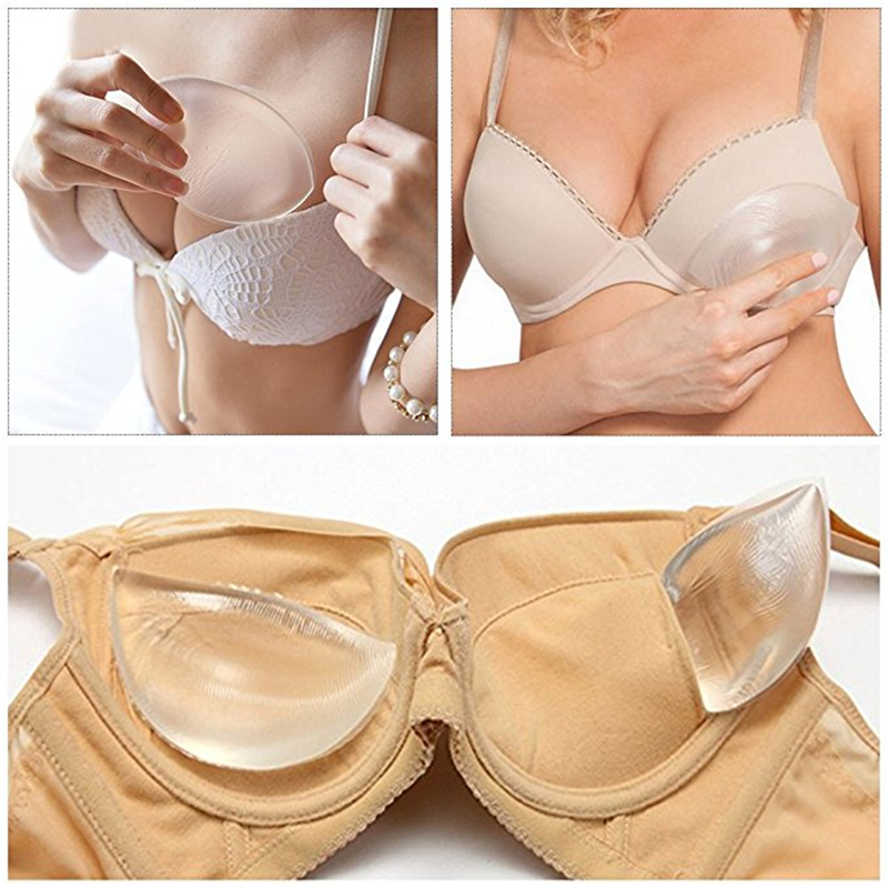 Bra accessories silicone gel bra insert pads for swimming bikini bra breast enhancers