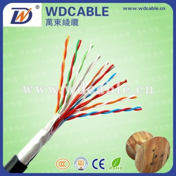 utp cat5e waterproof telephone spiral cable manufacturer