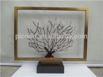 Tree image abstract metal sculpture