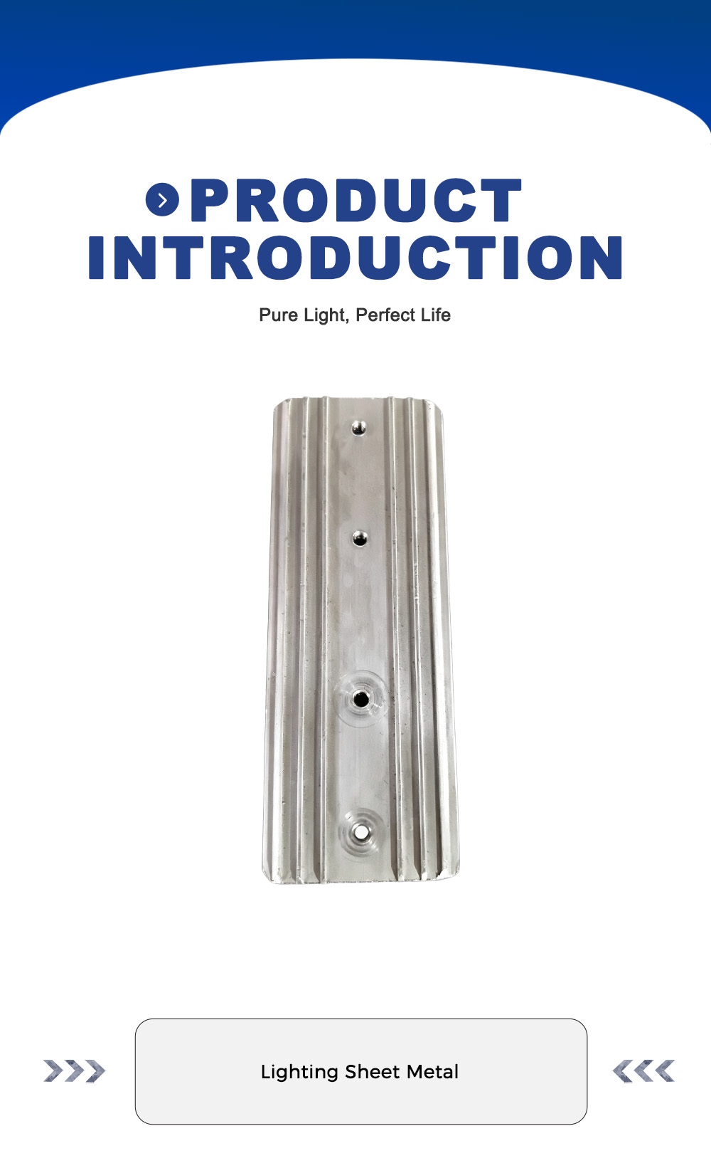 Pelat Penghubung Lampu Aluminium x Aluminum Lamp Connecting Plate x