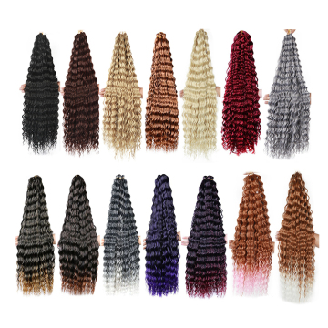 Long  synthetic hair for brading yaki ombre Curly Egyotian Water Wave braiding hair Crochet Wavy Braiding Hair