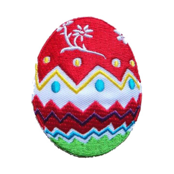 Happy Easter Egg Bow Flower Embroidered Patch