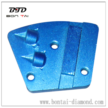 Aggressive PCD segment coating removal tools