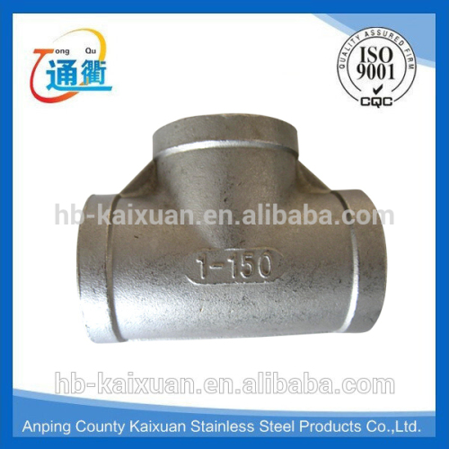 stainless steel three way elbow pipe fittings