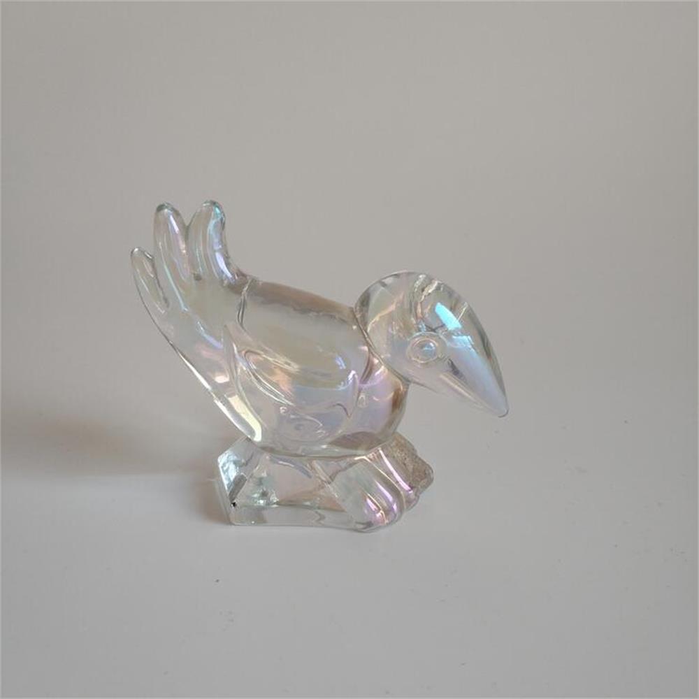 Br H 1180 1bird Shape Crystal Glass Decoration