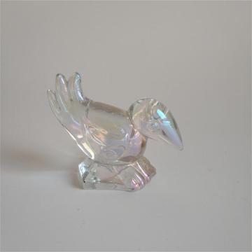 Decoración de cristal con forma de pájaro