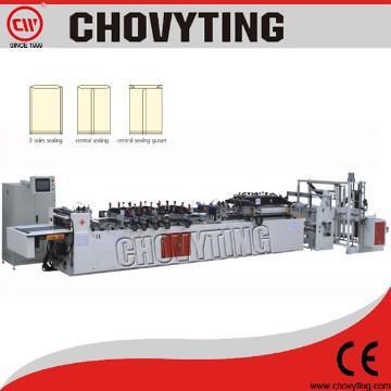 3 sides & central sealing bag making machinery