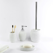 Cozy Minimalist White Bath Collection with Silver Hardware