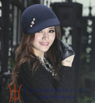 Wool felt womens winter hats