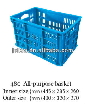 LD-480 plastic stackable turnover crate