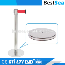 Queue pole steel, wholesale museum exhibition barrier stanchion