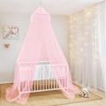 Girls Princess Mosquito Nets Silver Sequined Canopy