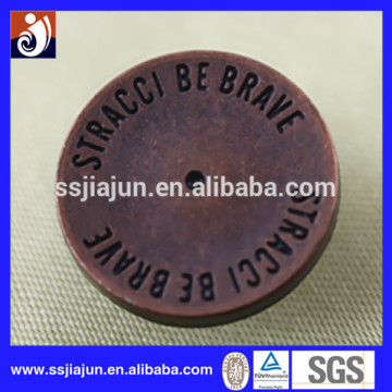2014 fashion male jeans buttons with custom logo