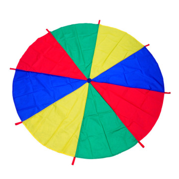 Rainbow Indoor/Outdoor 1 Meter to 10 Meters Kindergarten Games Toys Play Parachute with Bag