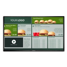Digital Menu Boards for Restaurants: LCD Screen Poster Signs