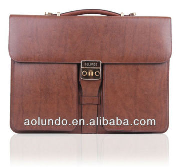 Top quality leather mens executive briefcase bag