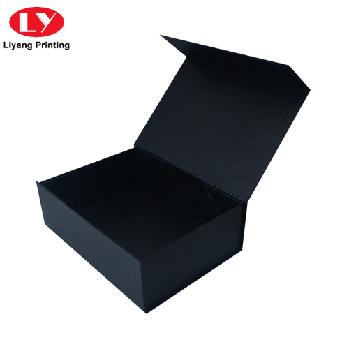 Custom Large Collapsible Black Paper Gift Box